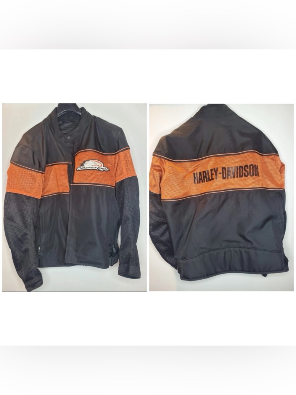 Harley Davidson Racing Screamin' Eagle Convertible Riding Jacket 2 in1 XL